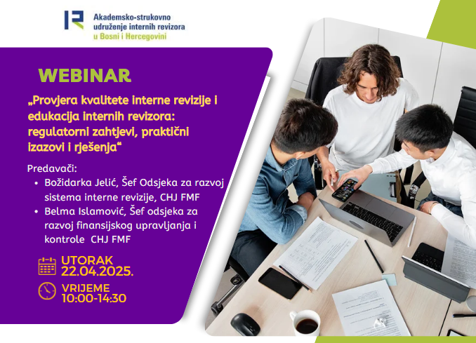 Webinar “Provjera kvalitete interne revizije”