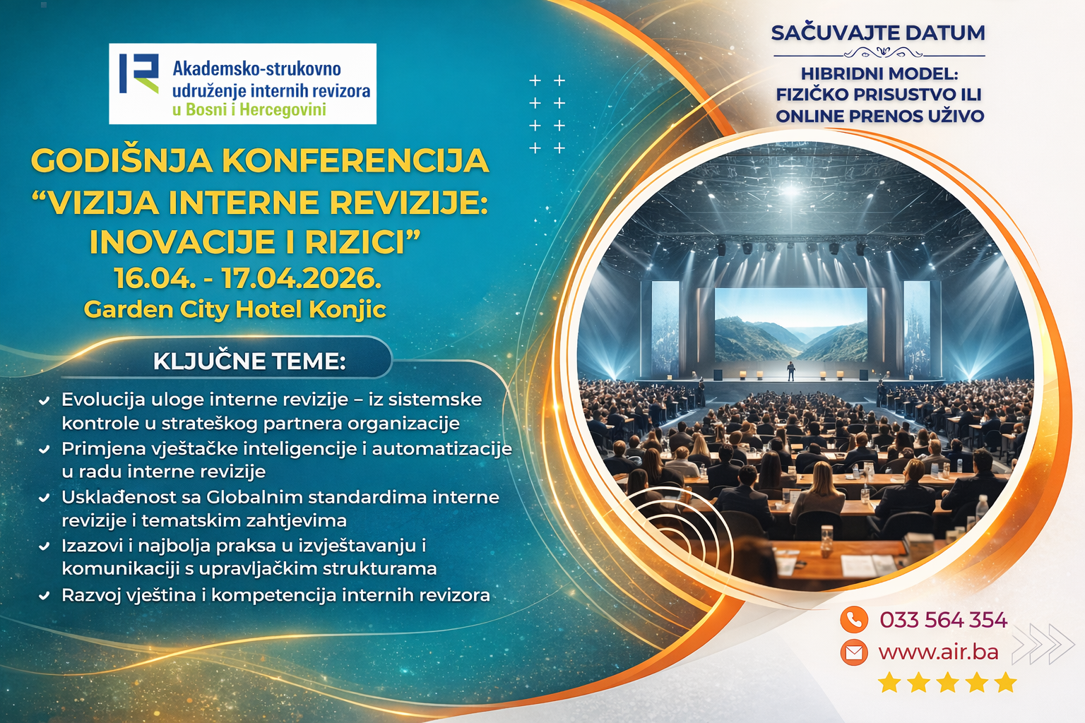 Poziv na konferenciju “Vizija interne revizije: inovacije i rizici”